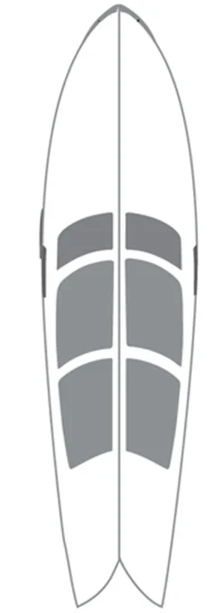 SurfCo Hawaii Wachsmatten-Set – 6'6" Shortboard