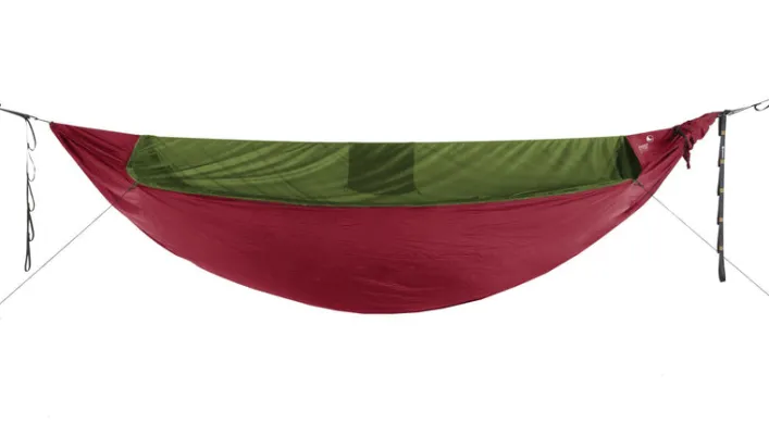TTTM Original Pro Hammock Burgundy (325 x 200 cm Original Hammock incl green zipable bug net and UHMPE ridgeline)