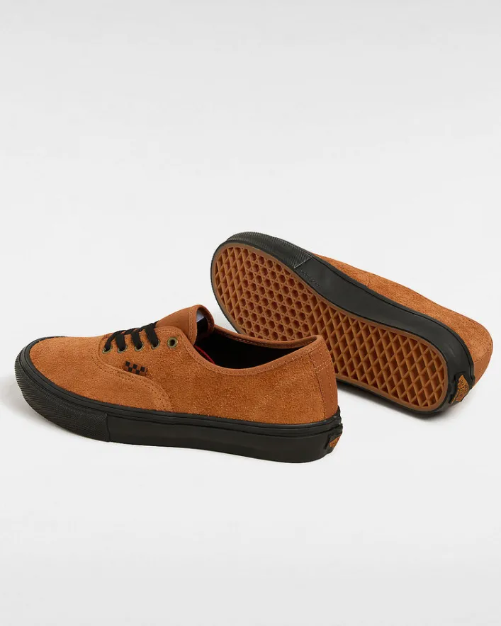 Vans Skate Authentic Schuhe Suede BLK/Rust