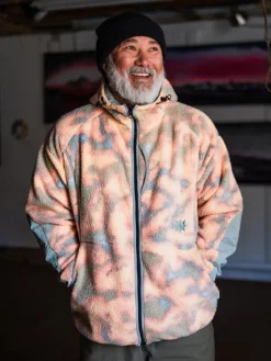 Volcom – TT B Iguchi – Fleece-Kapuzenpullover mit Reißverschluss